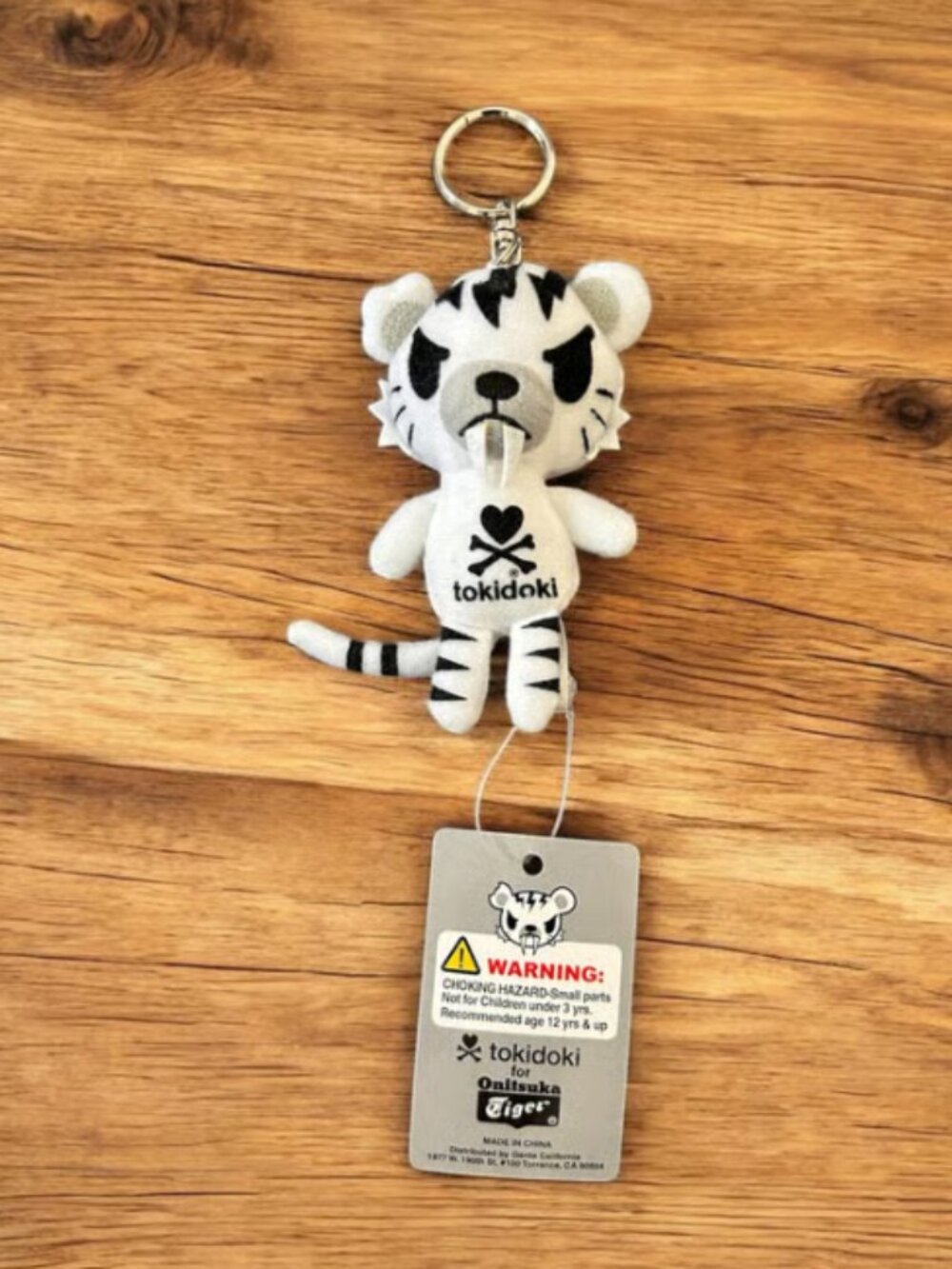 NEW Tokidoki X Asics Onitsuka Tiger Plush Keychain Bag Charm White